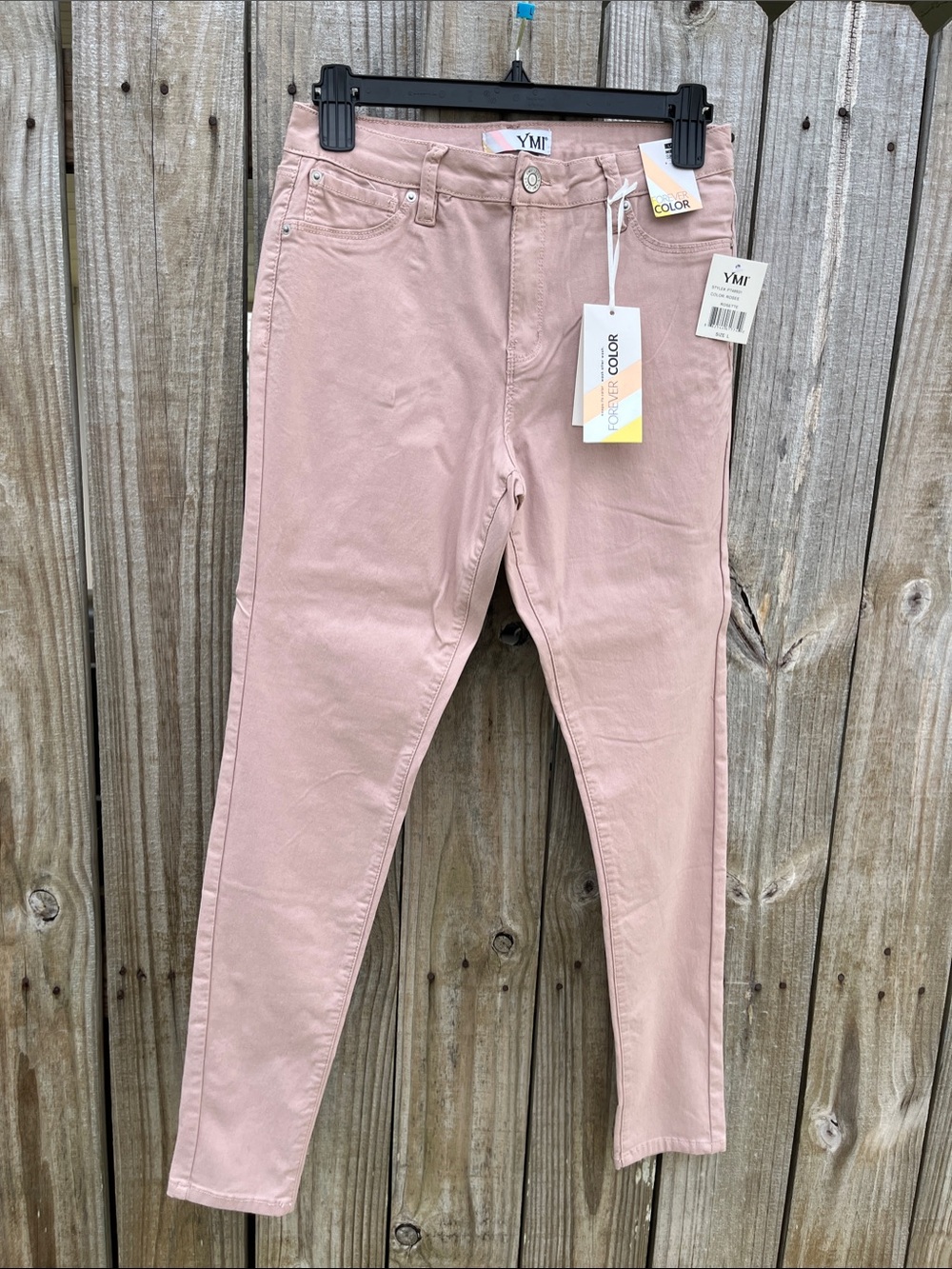 YMI Women's Blush Pink Skinny Jeans